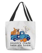 Blue Car - Bouvier des Flandres All-Over Tote tile