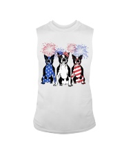 American Firework - Boston Terrier Dog Sleeveless Tee tile