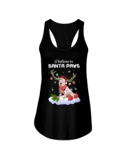 Santa Reindeer - Dogo Argentino 1 Ladies Flowy Tank tile