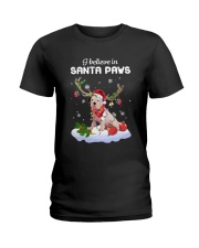 Santa Reindeer - Dogo Argentino 1 Ladies T-Shirt tile