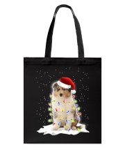 Christmas Led - Rough Collie Tote Bag tile