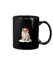 Christmas Led - Rough Collie Mug tile