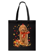 Autumn Leaves Scraf - labradoodle 4 Tote Bag tile