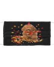 Autumn Leaves Scraf - labradoodle 4 Mask tile
