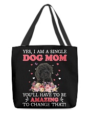 Amazing Mom - BLACK Labradoodle All-Over Tote tile