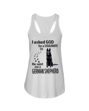 Canine Soulmate - BLACK German Shepherd Ladies Flowy Tank tile