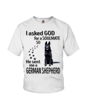 Canine Soulmate - BLACK German Shepherd Youth T-Shirt tile