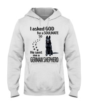 Canine Soulmate - BLACK German Shepherd Hooded Sweatshirt tile
