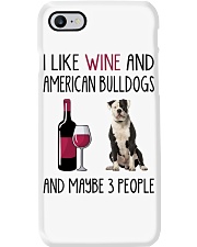Three People - American Bulldog Phone Case tile