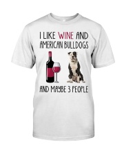 Three People - American Bulldog Premium Fit Mens Tee tile