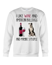 Three People - American Bulldog Crewneck Sweatshirt tile