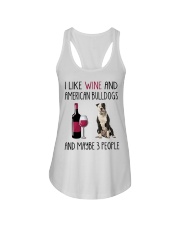 Three People - American Bulldog Ladies Flowy Tank tile