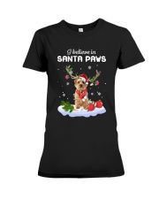 Santa Reindeer - Norfolk Terrier Premium Fit Ladies Tee tile