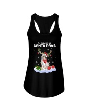 Santa Reindeer - English Setter Ladies Flowy Tank tile