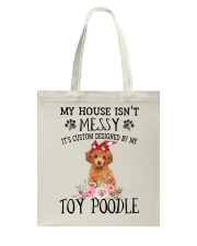 Messy - RED Toy Poodle Tote Bag tile