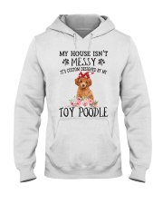 Messy - RED Toy Poodle Hooded Sweatshirt tile