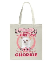 Loyalty - Chorkie Tote Bag tile