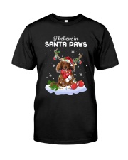 Santa Reindeer - Long Haired Dachshund Premium Fit Mens Tee tile
