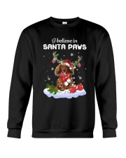 Santa Reindeer - Long Haired Dachshund Crewneck Sweatshirt tile