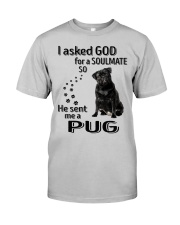 Canine Soulmate - BLACK Pug 3 Classic T-Shirt front