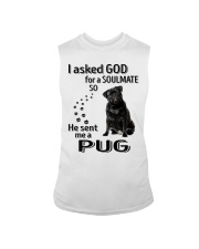 Canine Soulmate - BLACK Pug 3 Sleeveless Tee tile