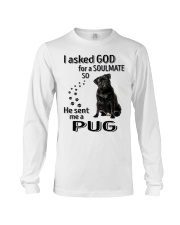 Canine Soulmate - BLACK Pug 3 Long Sleeve Tee tile