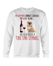 She Also Needs - Tibetan Spaniel Crewneck Sweatshirt tile