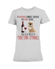 She Also Needs - Tibetan Spaniel Premium Fit Ladies Tee tile