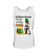 Lucky Charm - GREY Miniature Schnauzer Unisex Tank tile