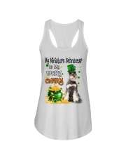 Lucky Charm - GREY Miniature Schnauzer Ladies Flowy Tank tile