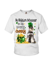 Lucky Charm - GREY Miniature Schnauzer Youth T-Shirt tile