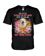 The Little - Great Pyrenees 2 V-Neck T-Shirt tile