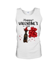 Gnome Hat - BLACK Miniature Pinscher Unisex Tank tile