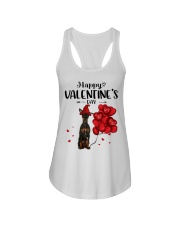 Gnome Hat - BLACK Miniature Pinscher Ladies Flowy Tank tile