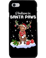 Santa Reindeer - Chocolate Pitbull Phone Case tile