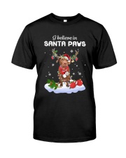 Santa Reindeer - Chocolate Pitbull Classic T-Shirt tile
