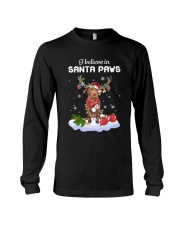 Santa Reindeer - Chocolate Pitbull Long Sleeve Tee tile