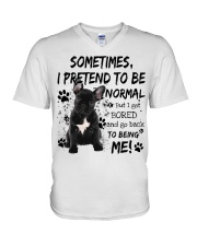 Sometimes - French Bulldog V-Neck T-Shirt tile