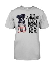 Amazing Daddy - Border Collie Classic T-Shirt front