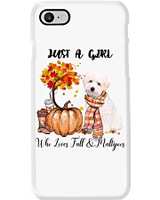 Fall And - Maltipoo 1 Phone Case tile