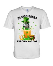 Dog Beers - Alaskan Klee Kai V-Neck T-Shirt tile