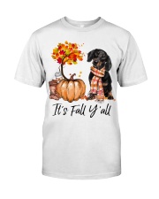 It is Fall - dachshund 4 Premium Fit Mens Tee tile