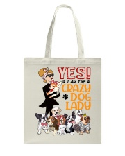 Crazy Dog Lady Tote Bag tile
