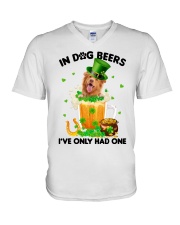 Dog Beers - Nova Scotia Duck Tolling Retriever V-Neck T-Shirt tile