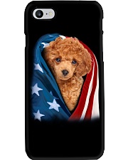 American flag - Red Toy Poodle Phone Case tile