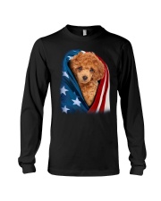 American flag - Red Toy Poodle Long Sleeve Tee tile