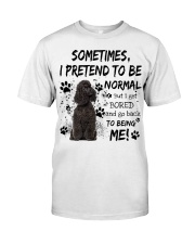 Sometimes - BLACK Miniature Poodle Premium Fit Mens Tee tile