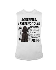 Sometimes - BLACK Miniature Poodle Sleeveless Tee tile
