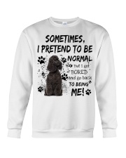 Sometimes - BLACK Miniature Poodle Crewneck Sweatshirt tile