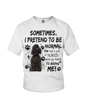 Sometimes - BLACK Miniature Poodle Youth T-Shirt tile